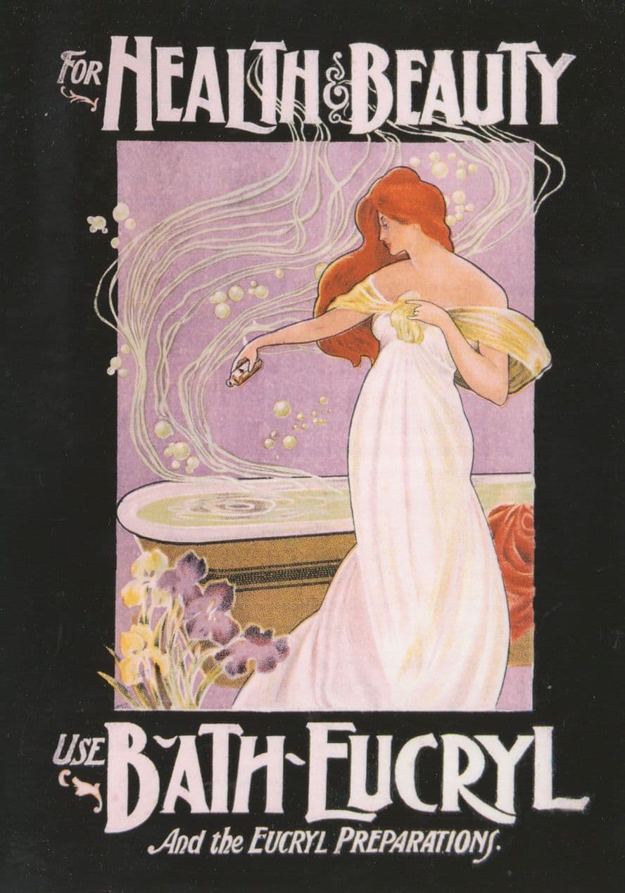 For Health & Beauty Bath Eucryl Toothpaste Advertising Postcard