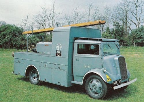 Ford Heavy Pumping Unit Fire Engine Postcard