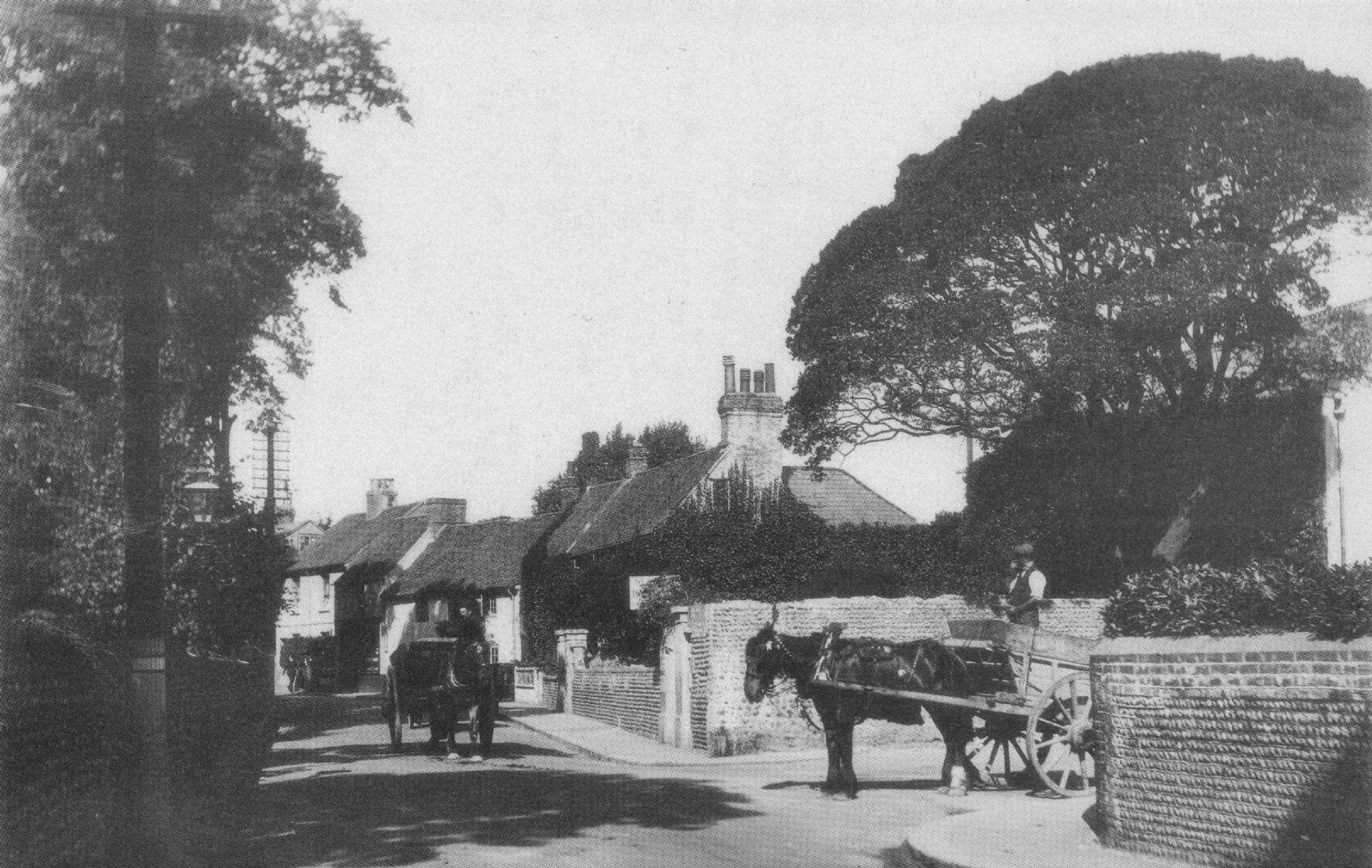 Forest Road Broadwater Street East Old WW1 Cart Transport Sussex Postcard