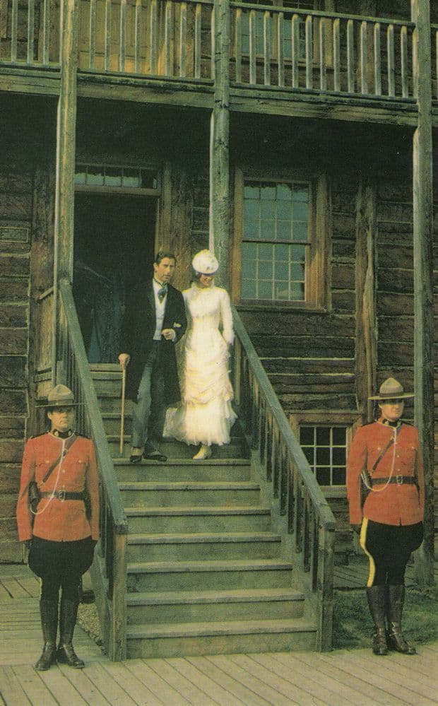Fort Edmonton Charles & Diana Canada Visit Party Arrival Postcard