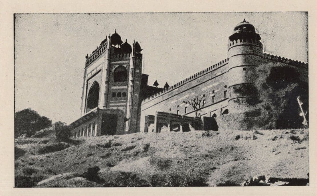 Fort Walls Fatehpur Sikri India Buland Gate Great Akbar Postcard