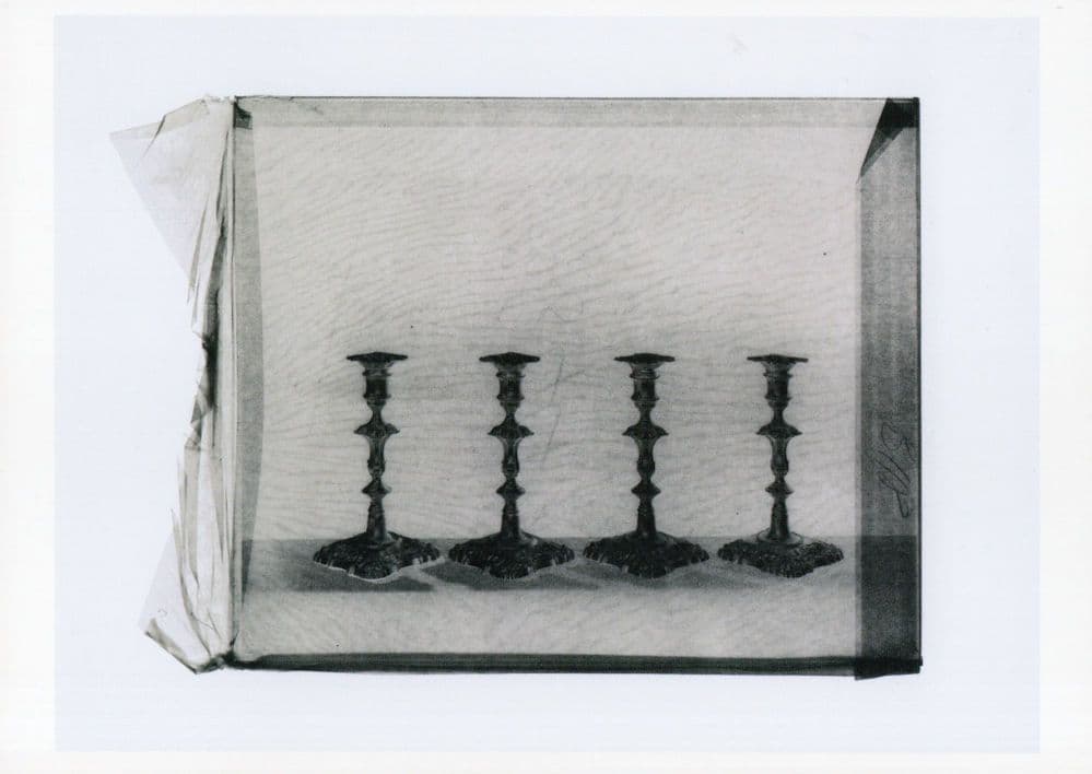 Four Silver Candlesticks Cornelia Parker Award Photo Postcard