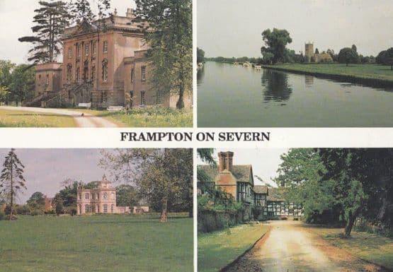 Frampton On Severn Water River Post Office Gloucester Postcard