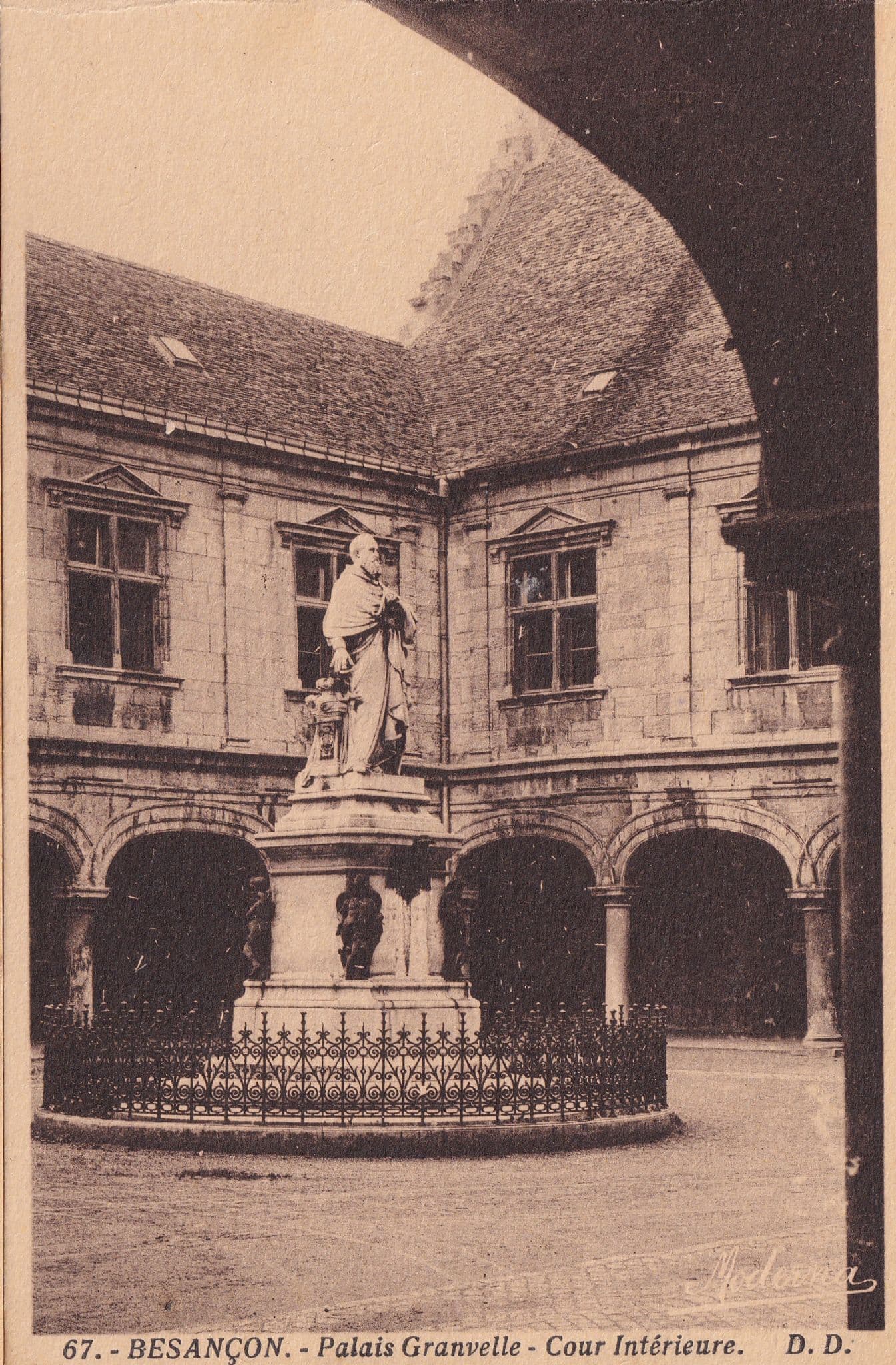 France Besancon Le Palais Granvelle 2x Old Postcard s