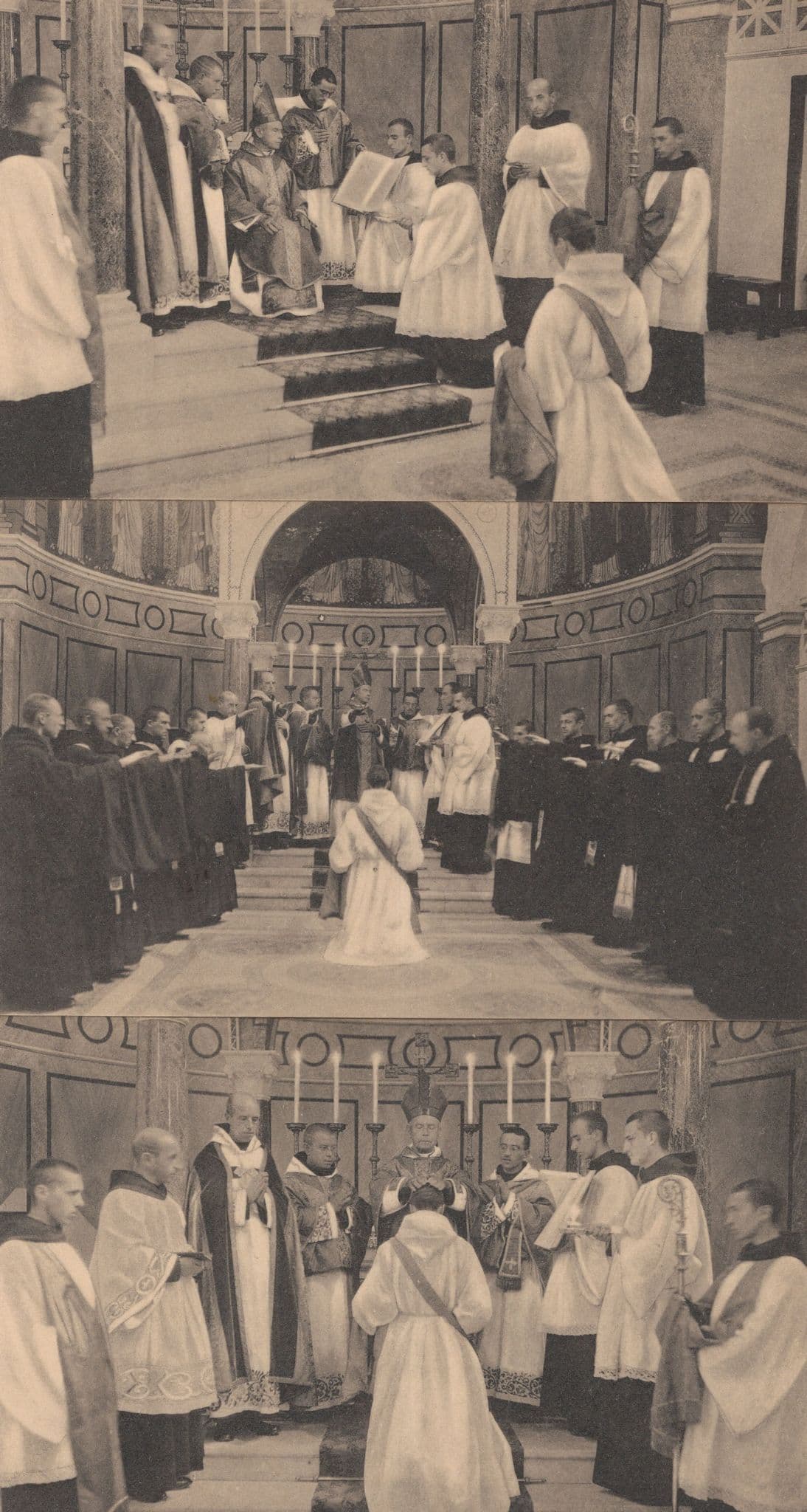 France Priests Antique Priesthood 3x Old Christian Postcard s