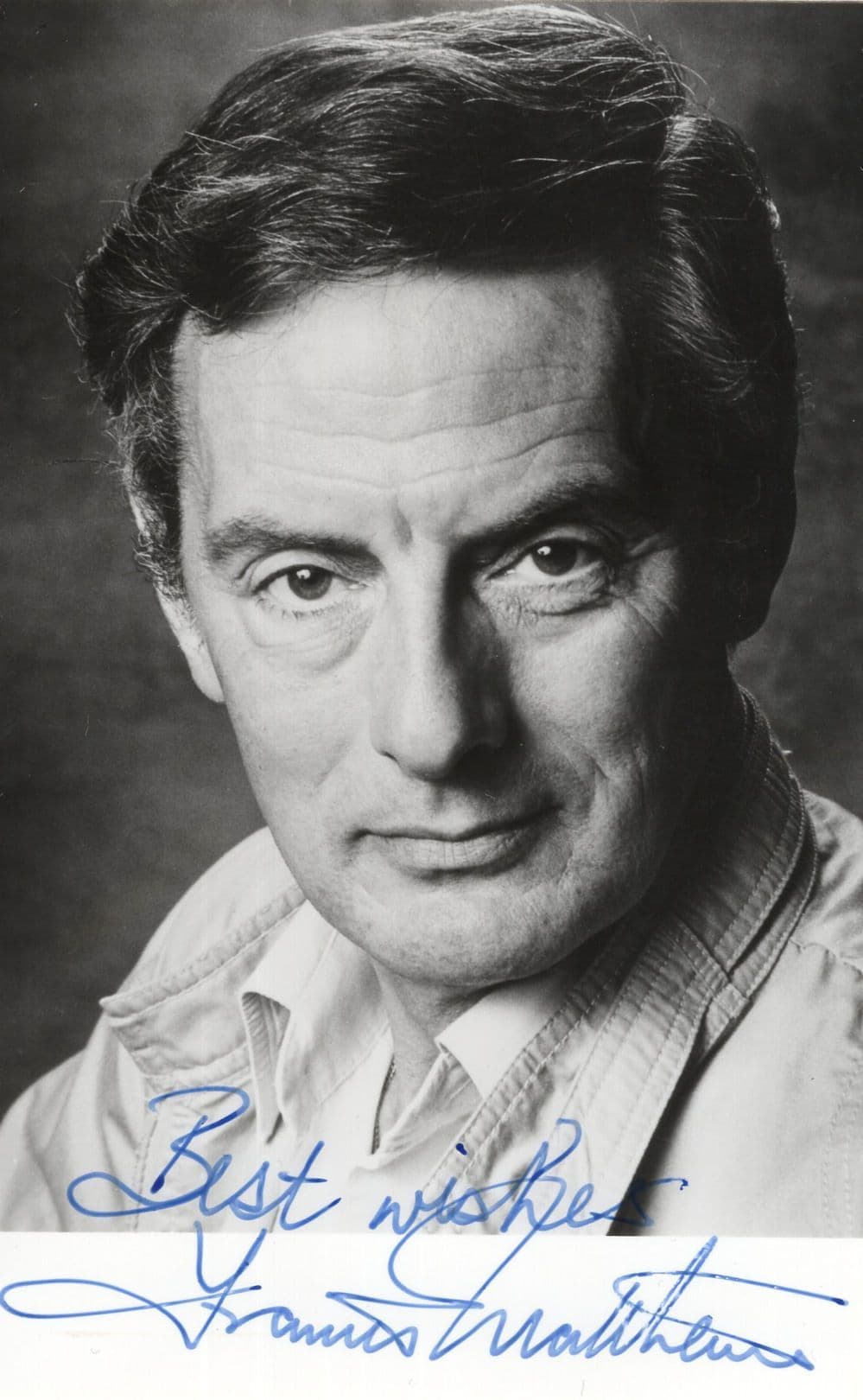 Francis Matthews Voice Of Captain Scarlett Hand Signed Photo