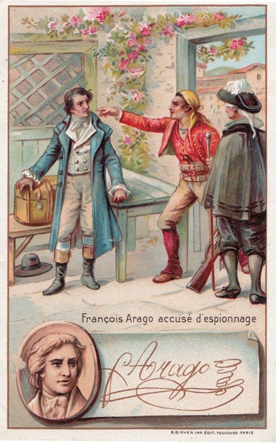 Francois Arago Freemason Old Printed Signed Bendorps Cocoa Postcard Trade Card