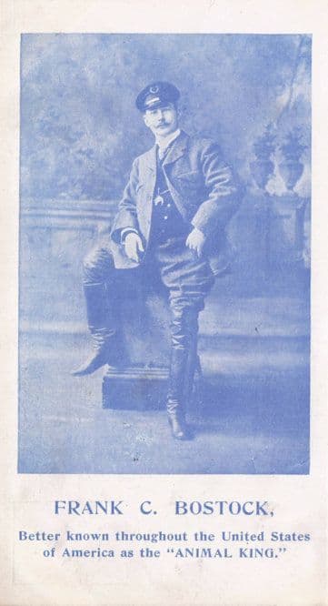 Frank Bostock American Circus Animal King Trainer Postcard