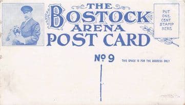 Frank Bostock American Circus Animal King Transport Postcard