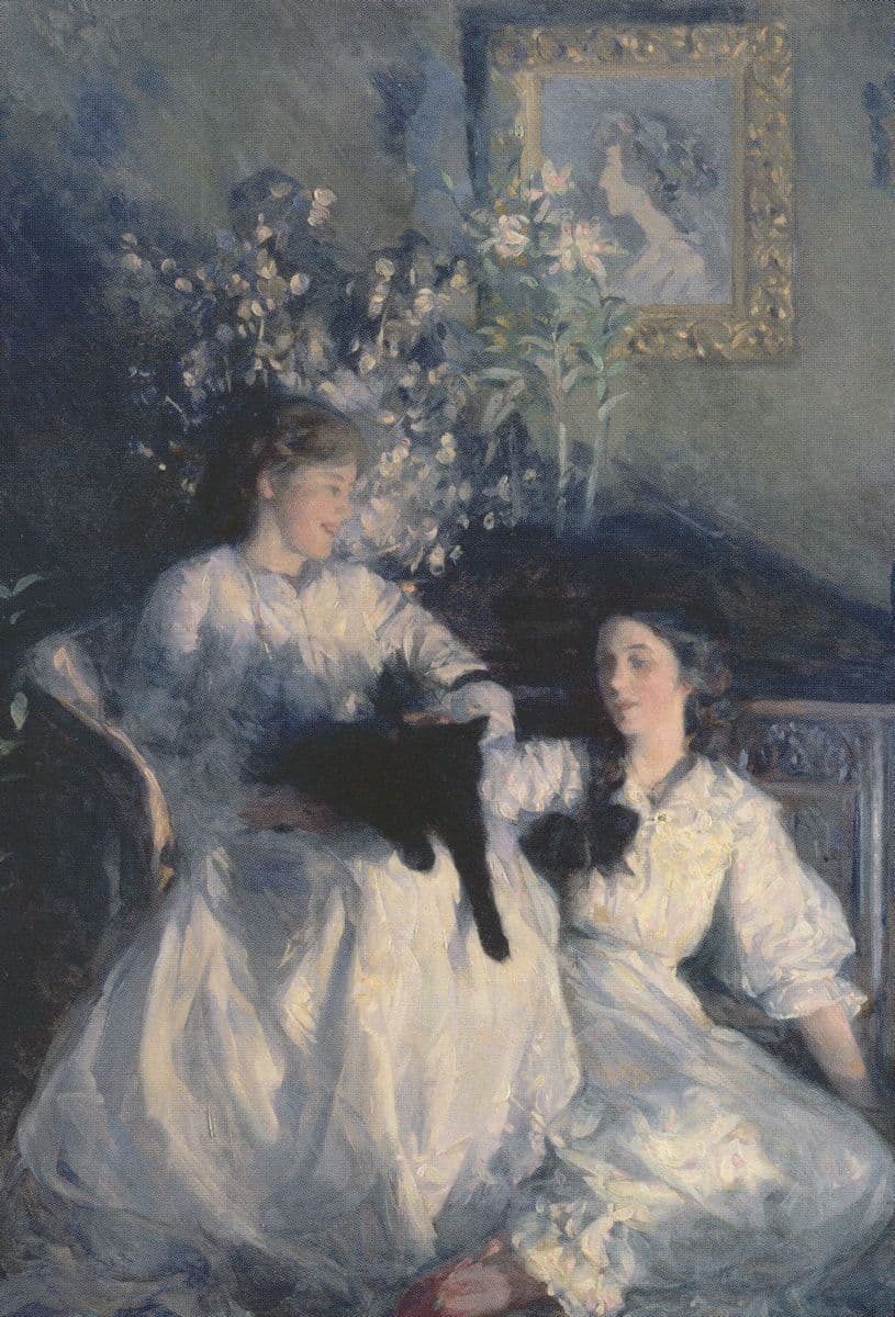 Frank Bramley Confidence 1911 London Royal Academy Painting Postcard