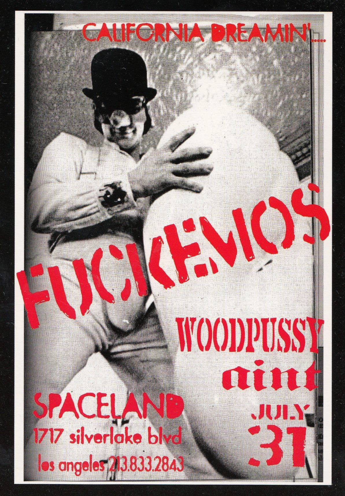 Frank Kozik F*ckemos A Clockwork Orange Rock Music Texas Poster Art Postcard