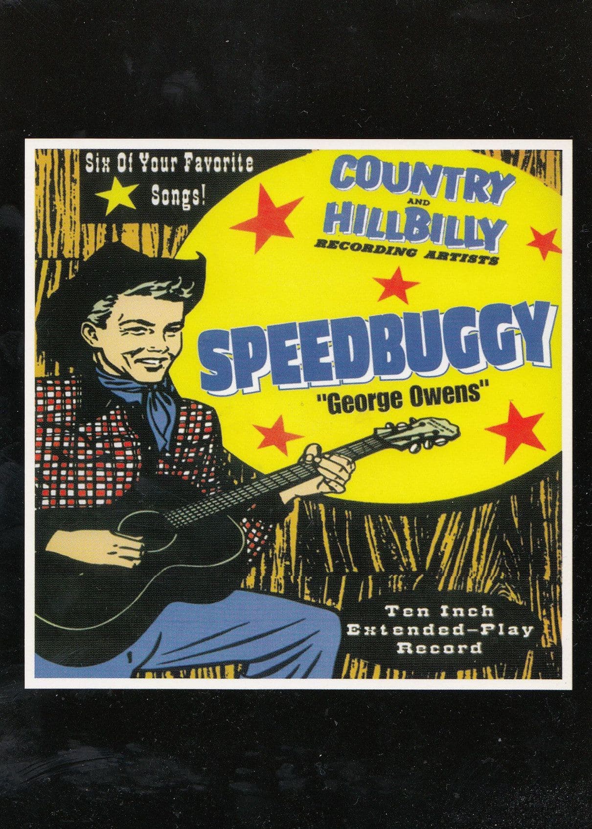 Frank Kozik George Owens Country & Hillbilly Speedbuggy Guitar Music Art Postcard