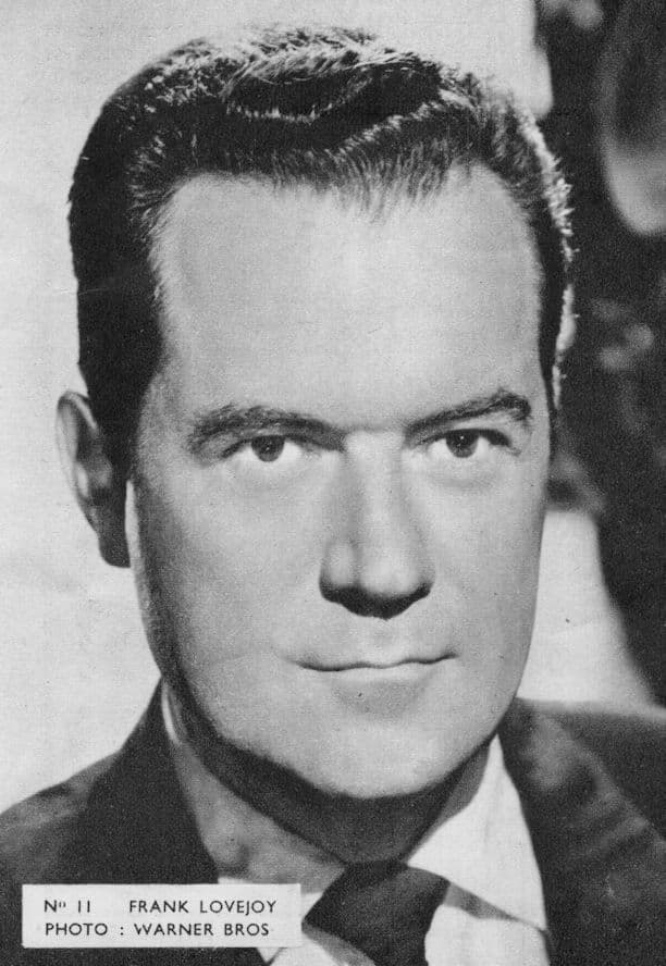 Frank Lovejoy Belgium 1950s Postcard Size Film Actor Card