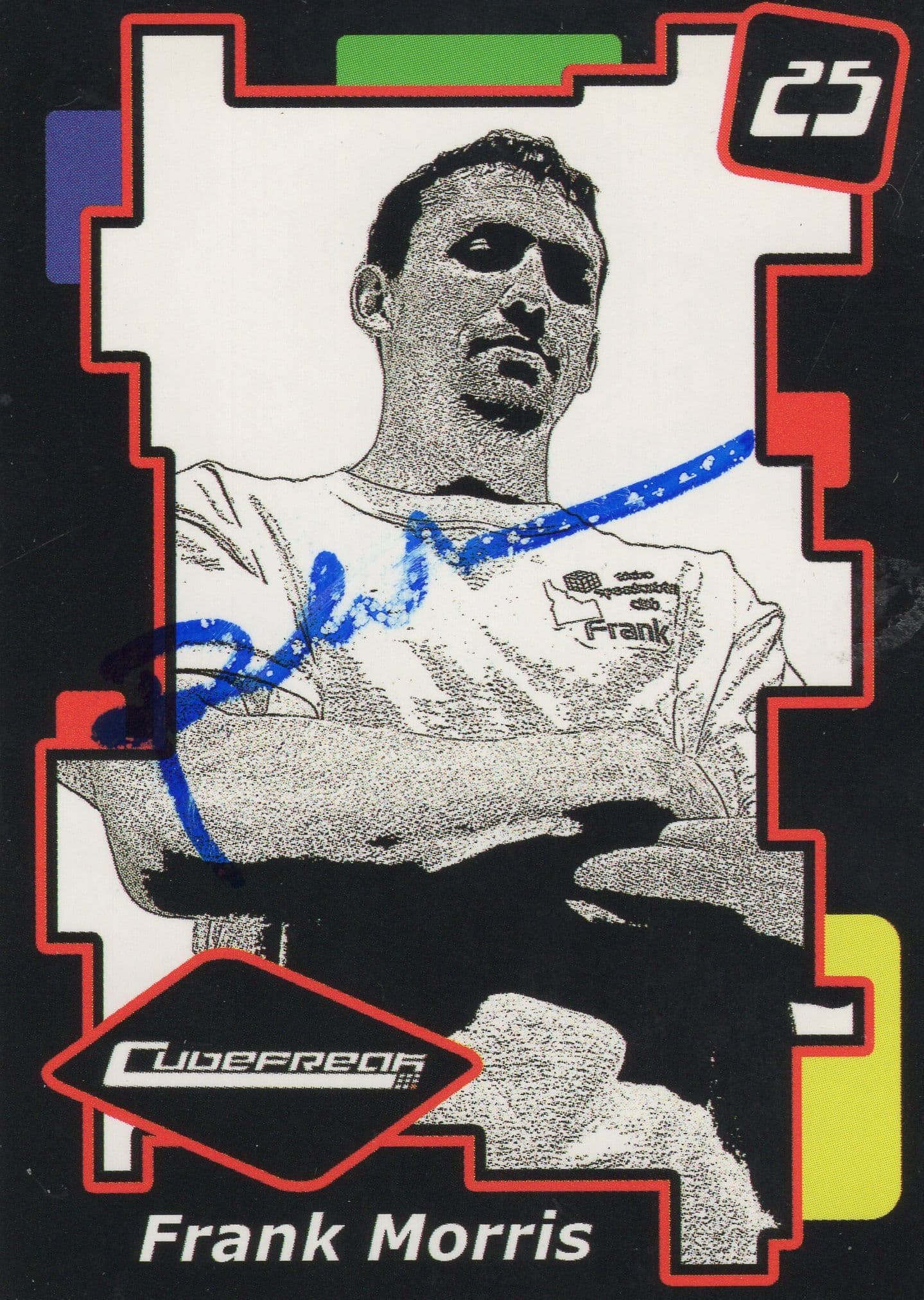 Frank Morris Rubik Cube Champion Scrabble Hand Signed Photo