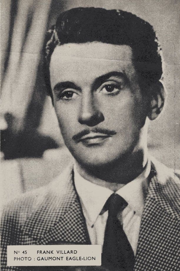 Frank Villard Belgium 1950s Postcard Size Film Actor Card