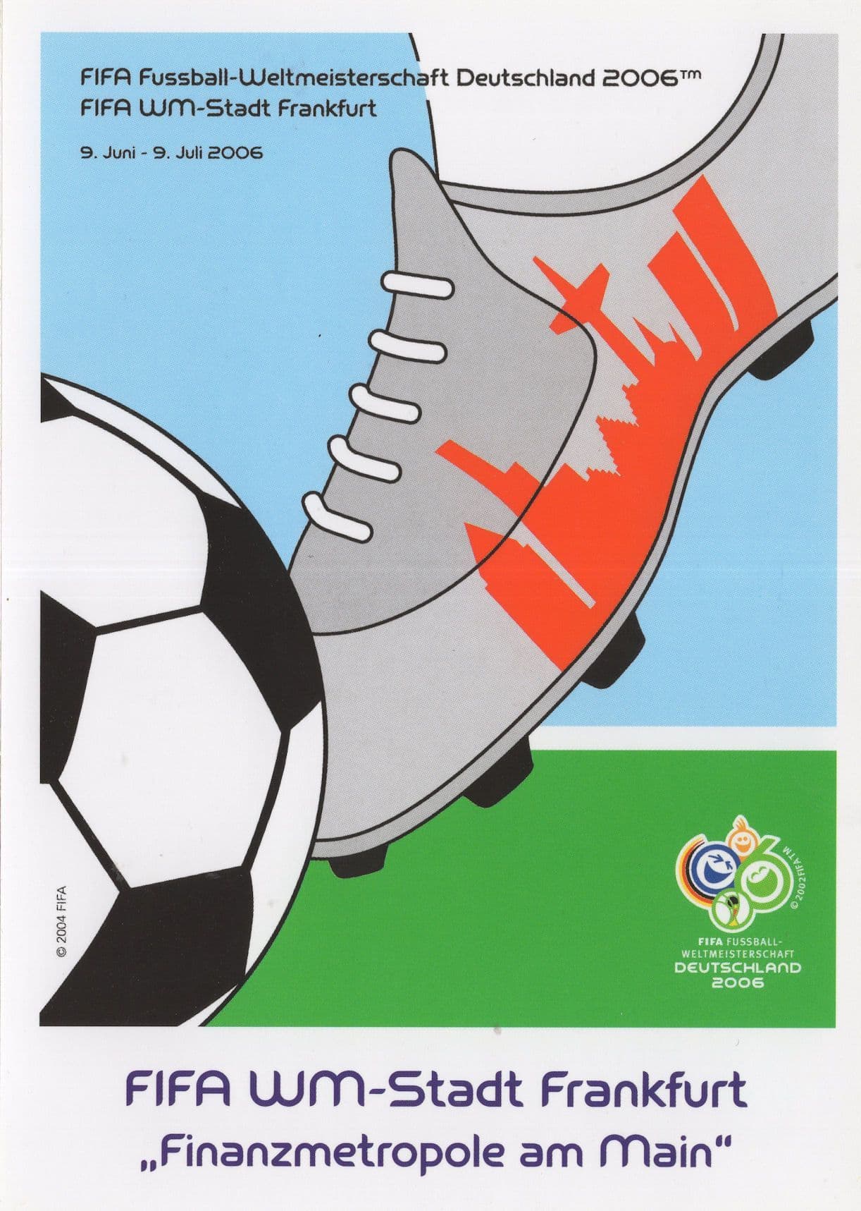 Frankfurt German Football Stadium 2006 World Cup Fussball Postcard