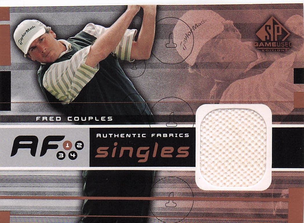 Fred Couples Authentic Fabrics Singles 2003 Golf Upper Deck Worn Shirt Card