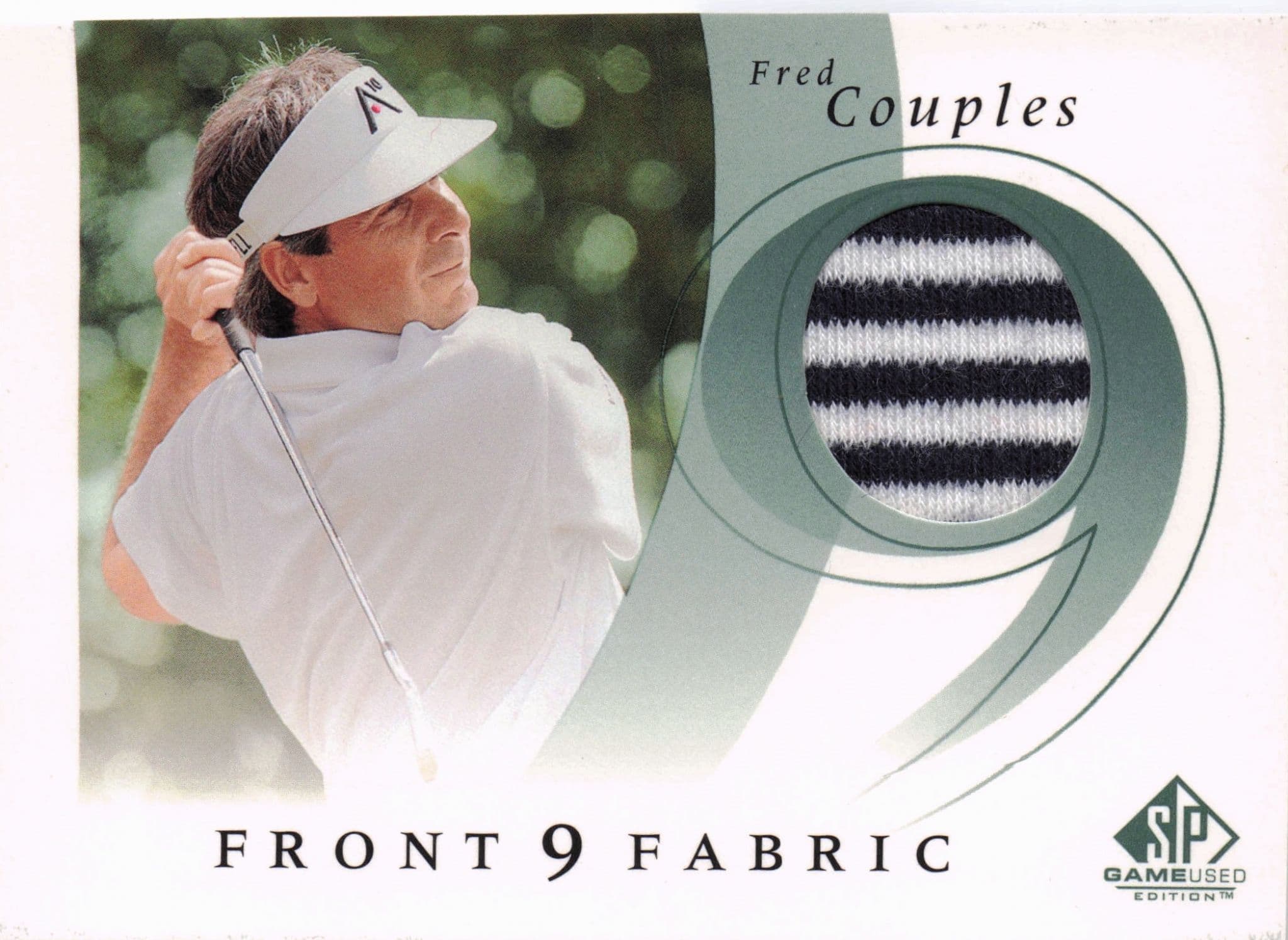 Fred Couples Front 9 Fabric 2002 Upper Deck Authentic Shirt Card