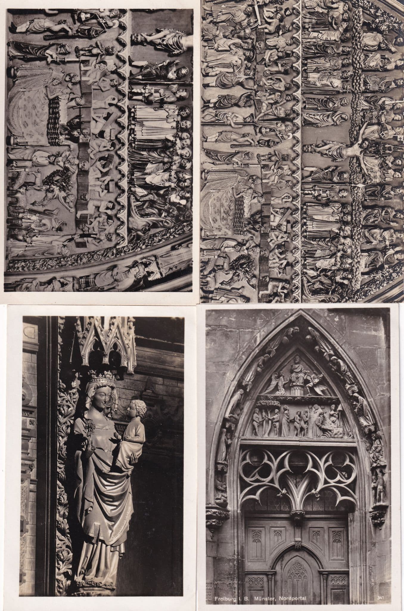 Freisburg Germany 16x Madonna Religious Art Sculpture German Old Postcard s