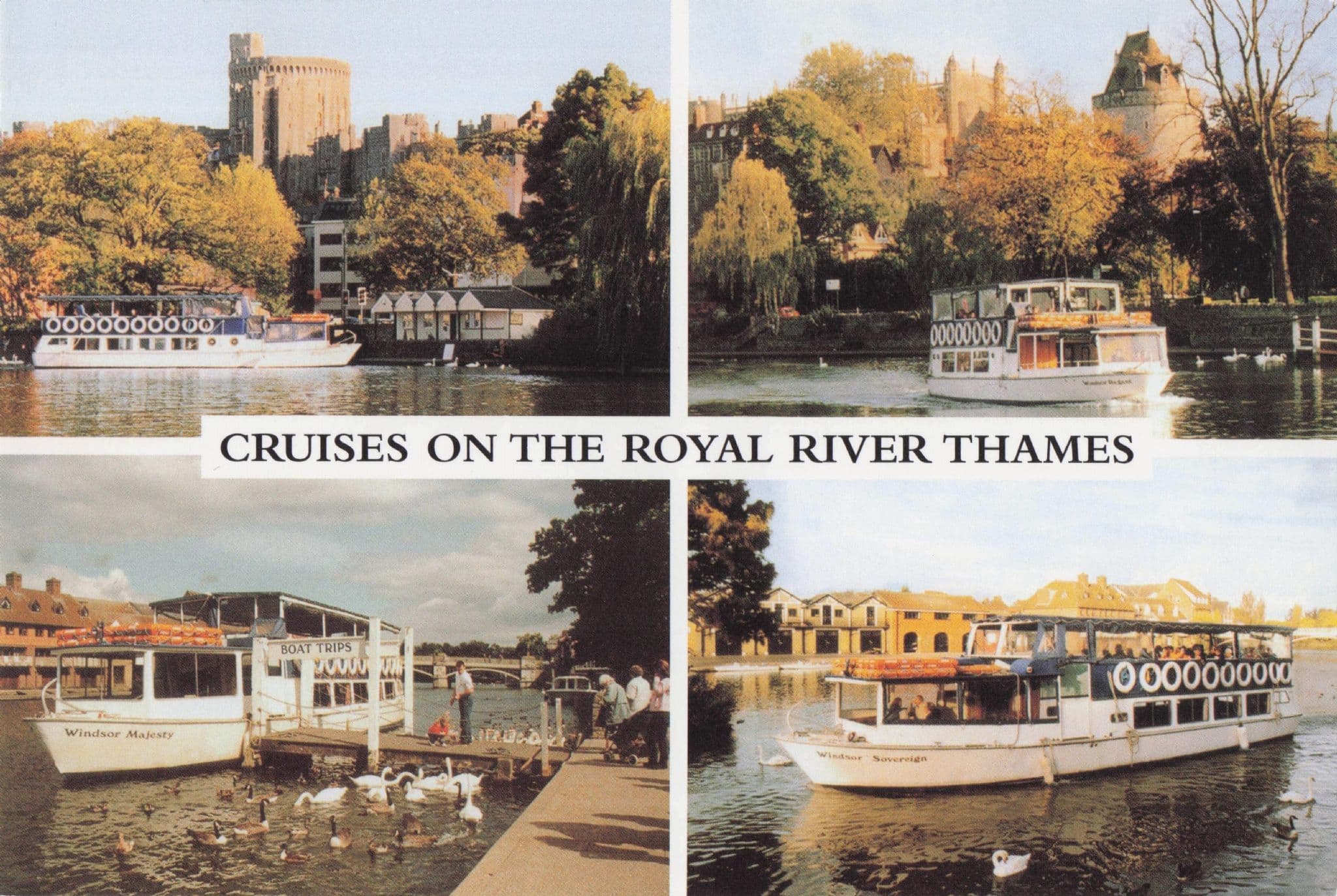 French Brothers River Thames London Trips Tours Advertising Postcard