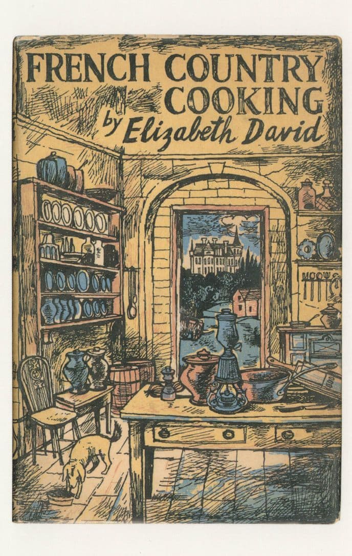 French Country Cooking Elizabeth David 1951 Book Postcard