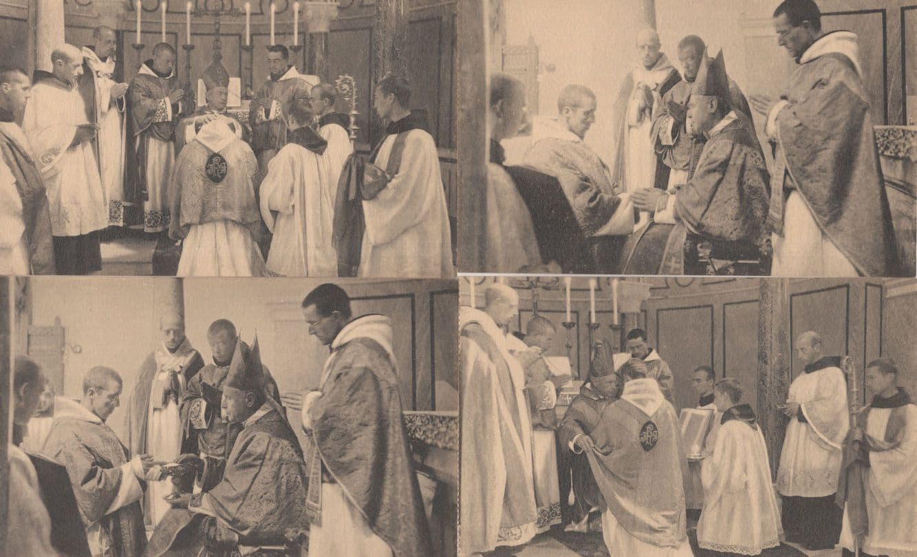 French Priests Priesthood 4x Antique Christian Church Postcard s