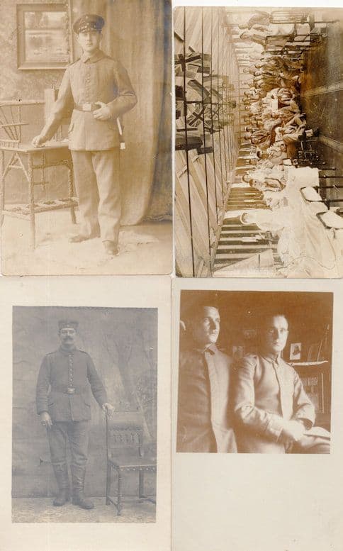 French WW1 Soldiers Hospital Ward 4x Military Old War Photo Postcard s