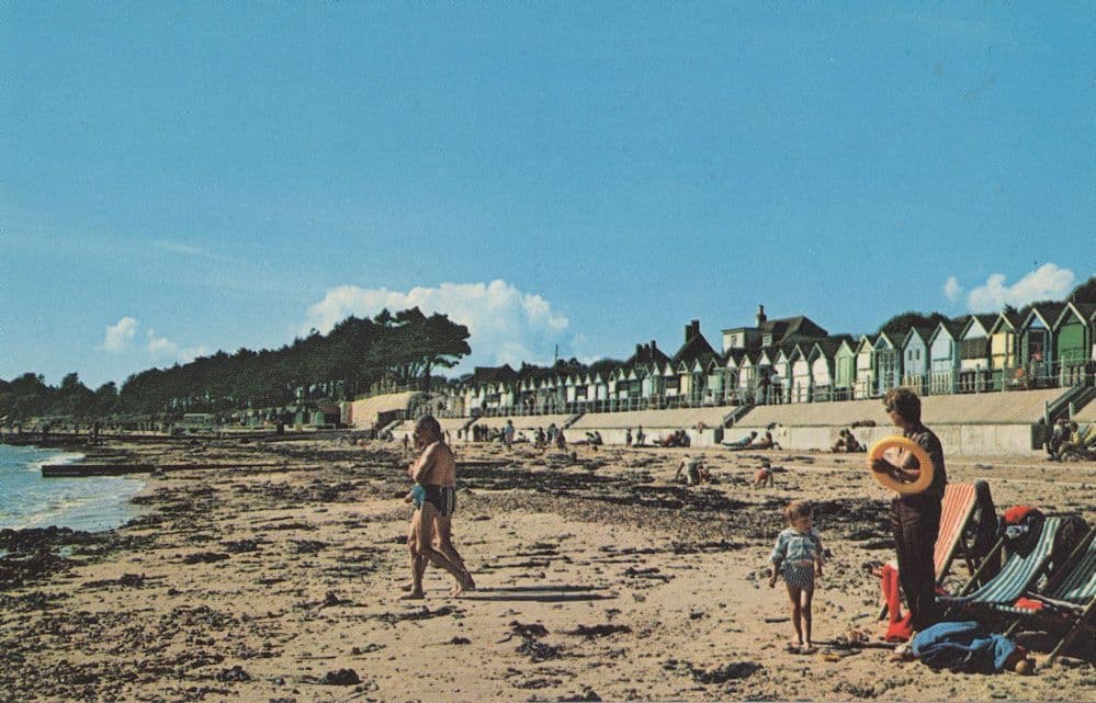 Friars Cliff Mudeford Dorset 1970s Postcard