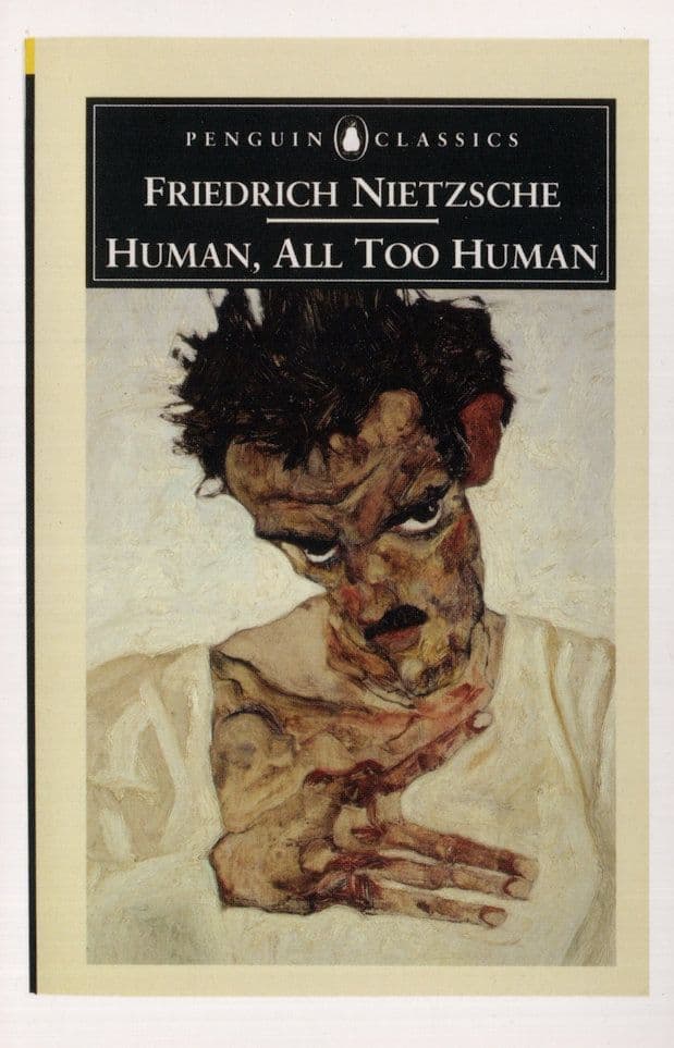 Friedrich Nietzsche Human All Too Human Book Postcard