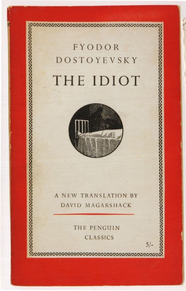 Fyodor Dostoyevsky The Idiot 1955 Book Postcard