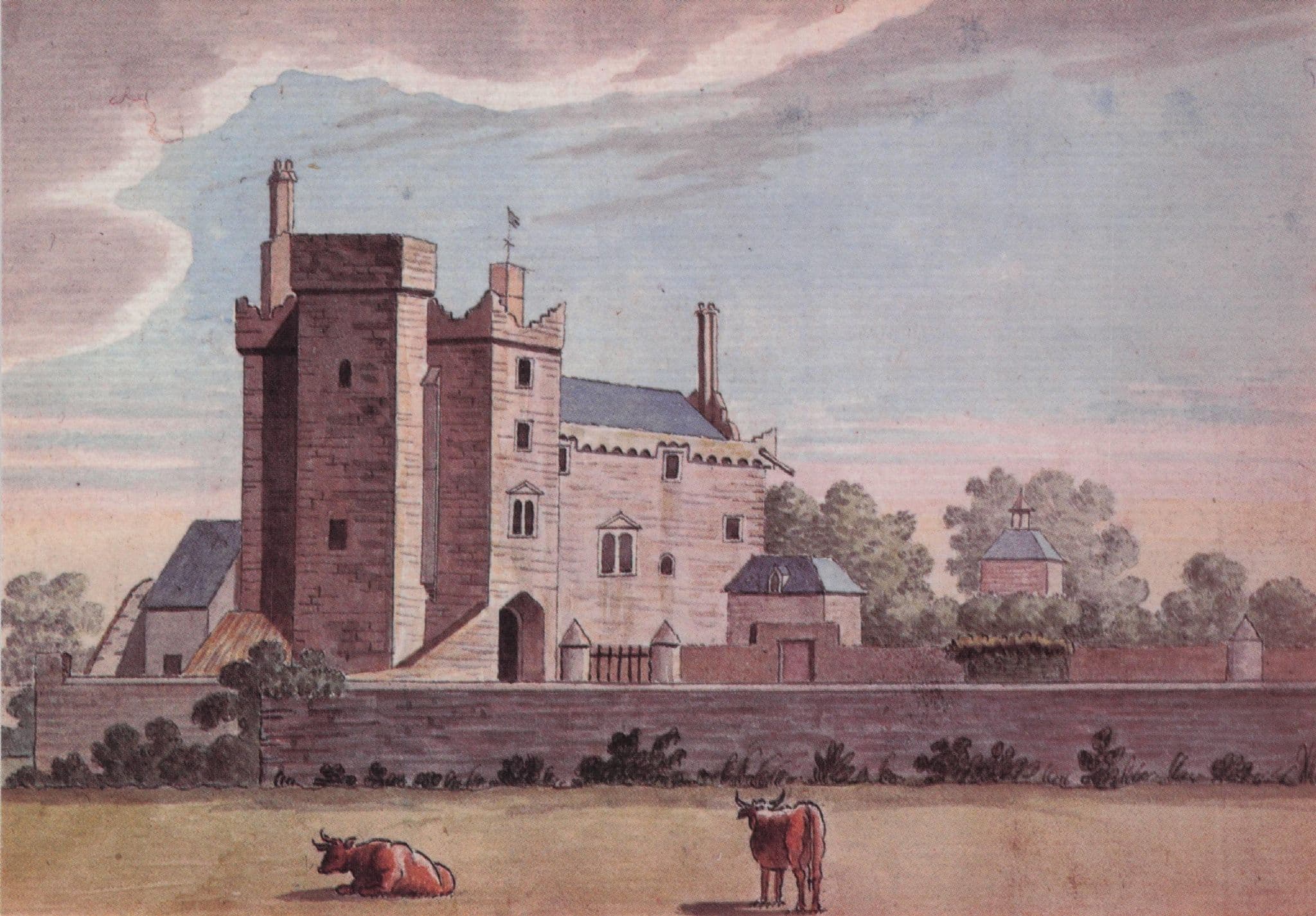 Gabriel Beranger Drimnagh Castle Co Dublin Irish Painting Postcard