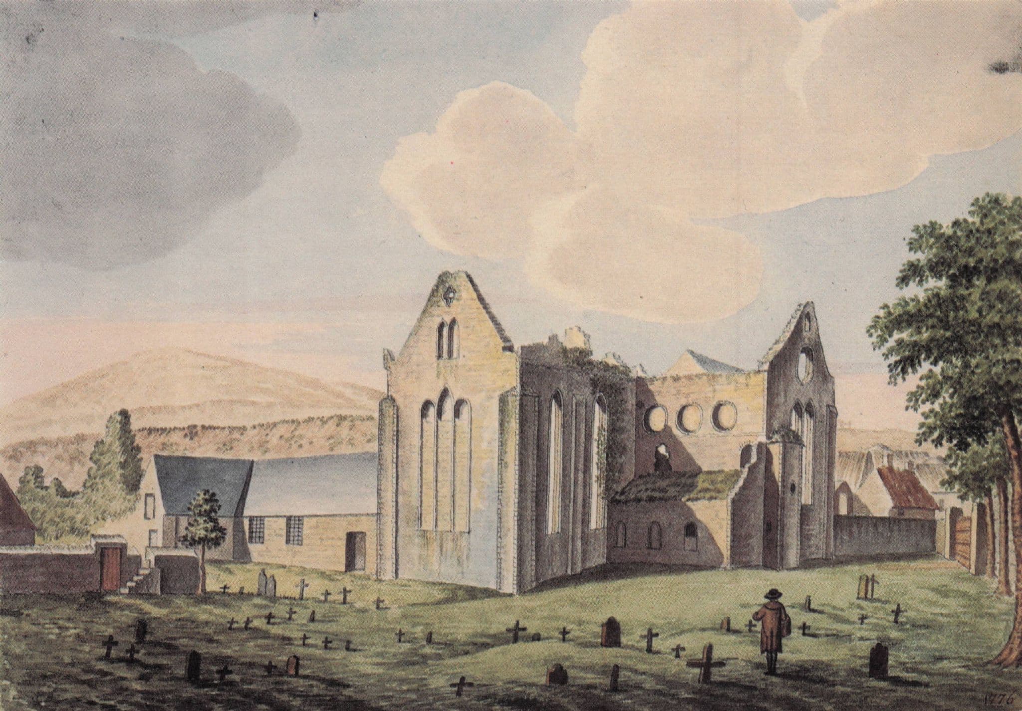 Gabriel Beranger Duiske Abbey Co Kilkenny Irish Painting Postcard