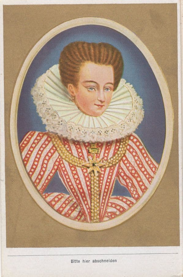 Gabrielle d'Estrees Duchess Of Beaufort Painting Old Cigarette Card