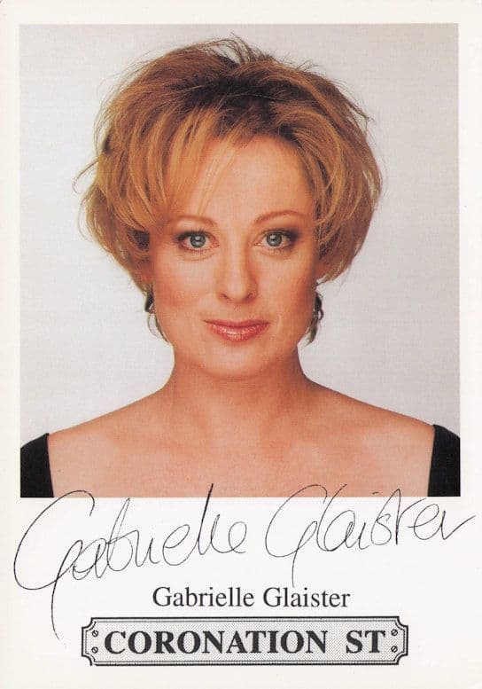 Gabrielle Glaister Coronation Street Vintage Rare Printed Signed Cast Card