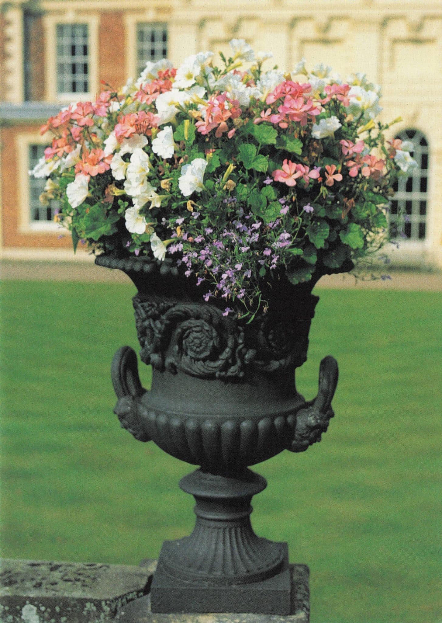Garden Urn at Hawkstone Hall Shropshire Postcard