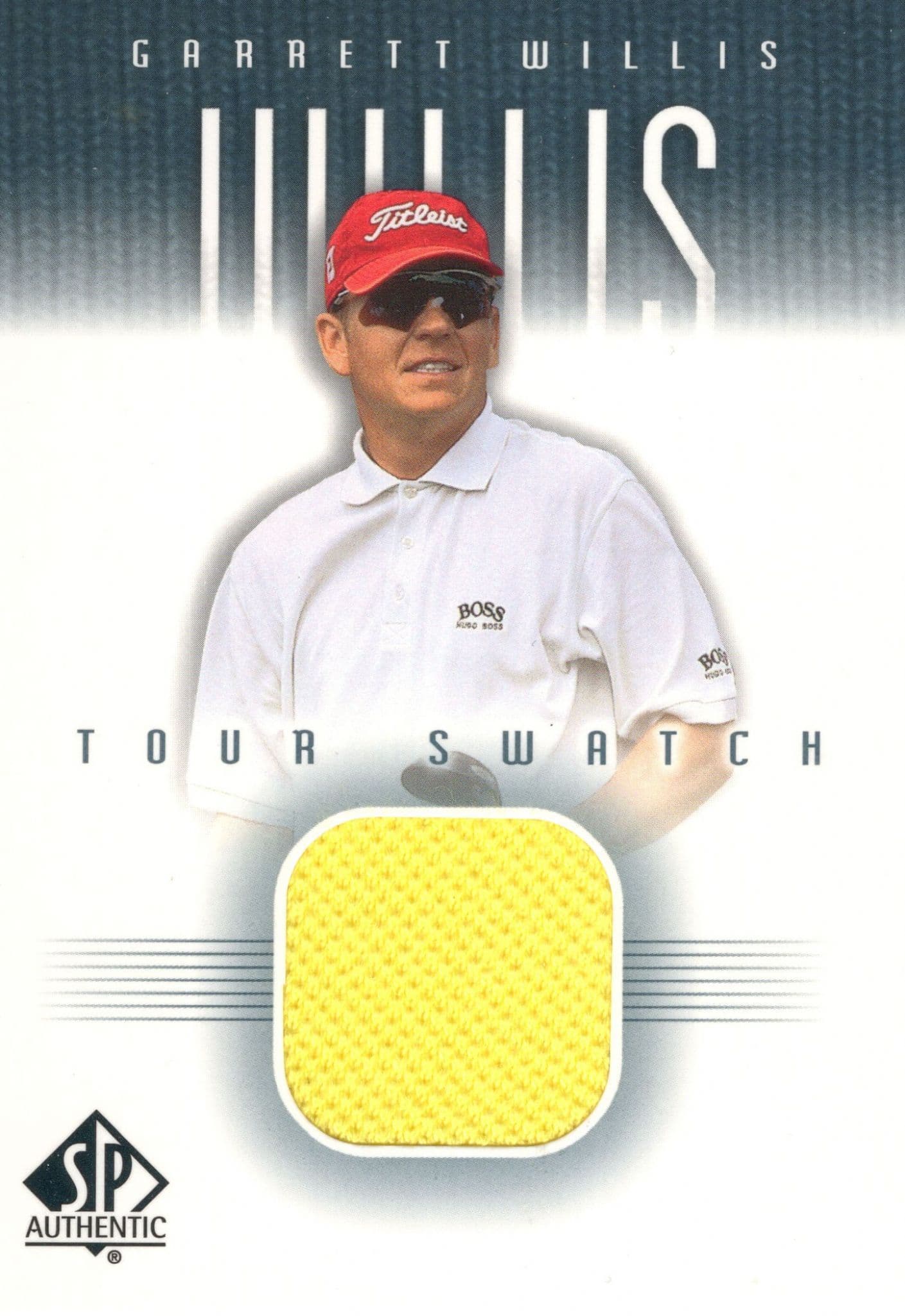 Garrett Willis 2001 Tour Swatch Worn Shirt Golf Rare Limited Edition Card