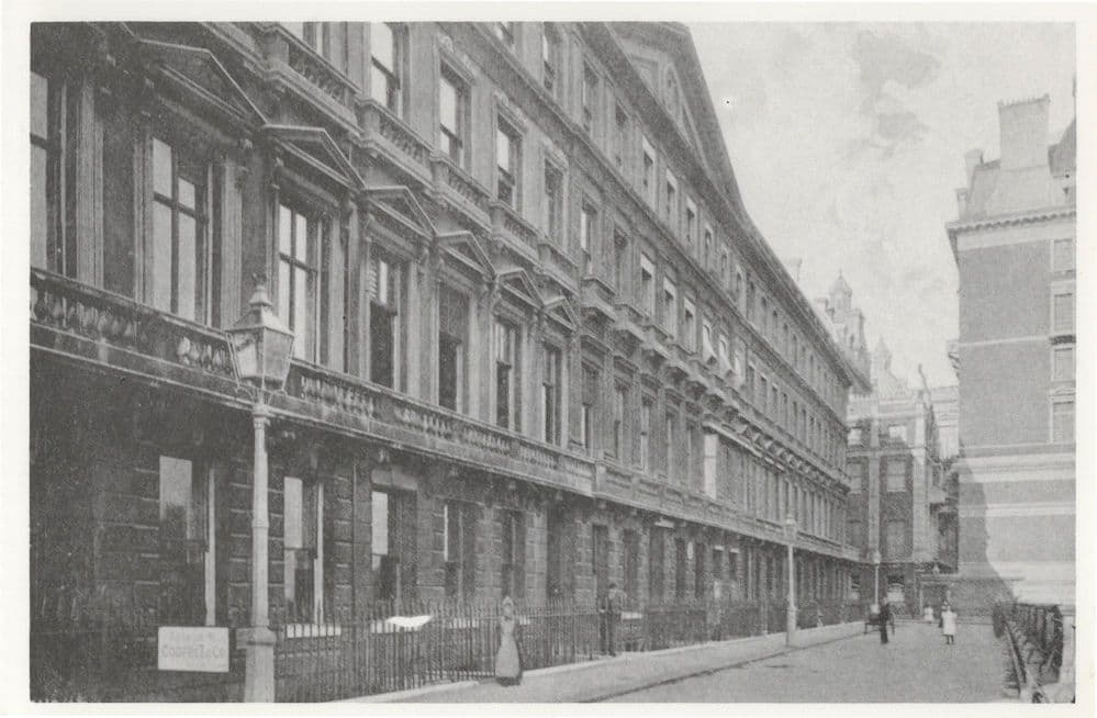 Garricks House Adelphi Terrace London Actor Death Postcard