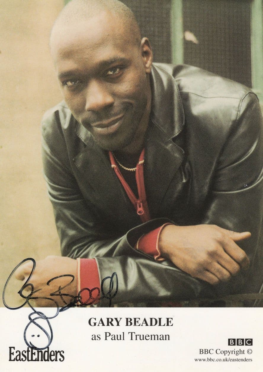 Gary Beadle as Paul Trueman Eastenders Hand Signed Cast Card Photo