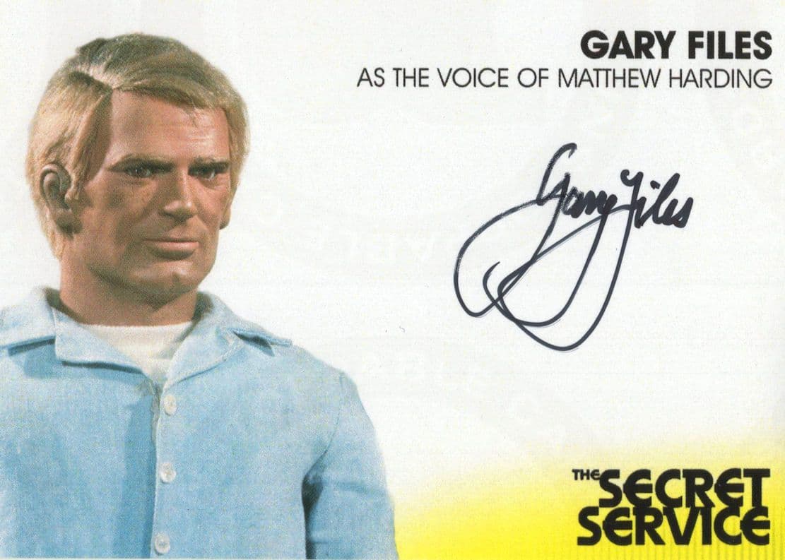 Gary Files Gerry Anderson's The Secret Service Autograph Card