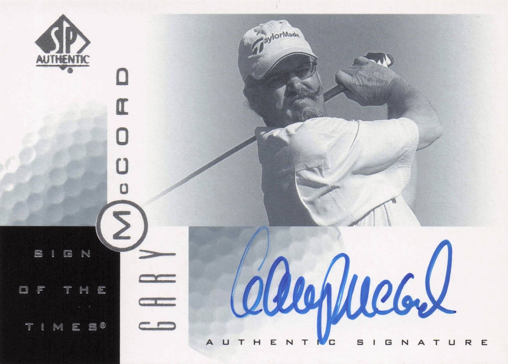 Gary McCord Sign Of The Times Hand Signed 2001 SP Golf Autograph Card