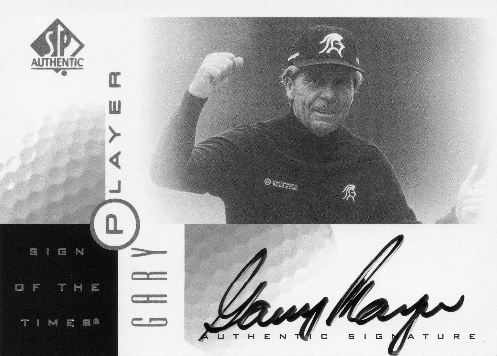 Gary Player Sign Of The Times Hand Signed 2001 SP Golf Autograph Card