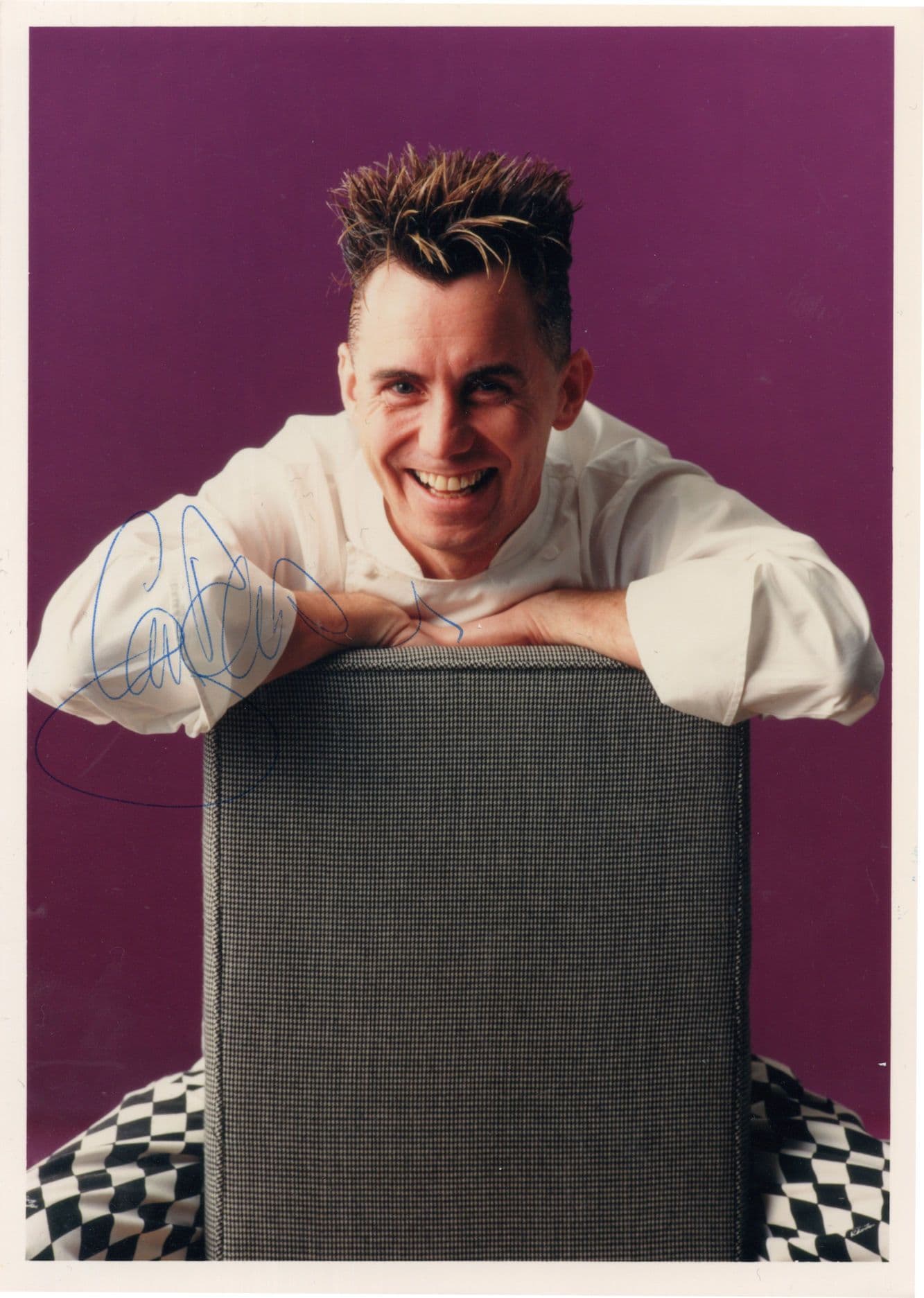 Gary Rhodes OBE TV Chef Hells Kitchen Large 7x5 Hand Signed Photo