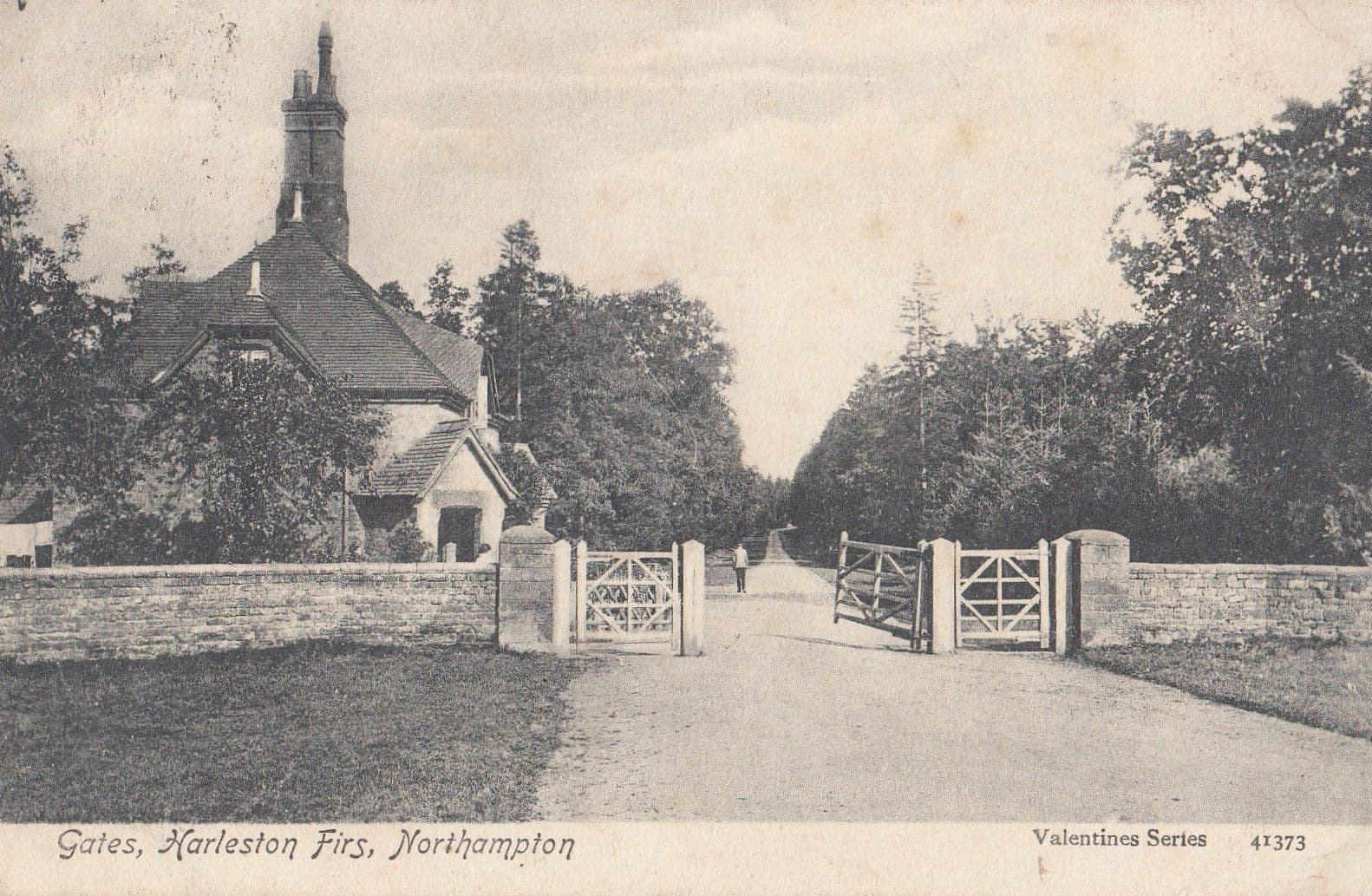 Gates Harleston Firs Northampton Old Postcard