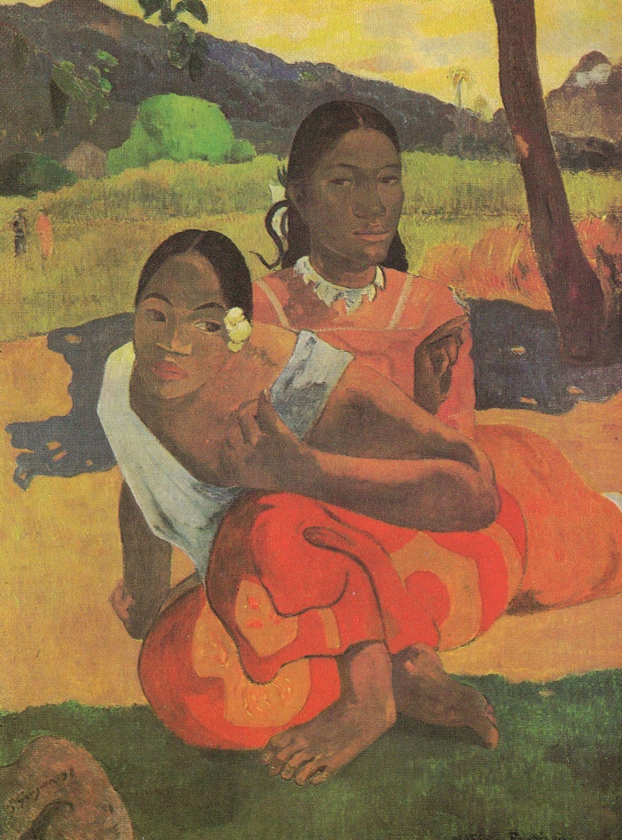 Gauguin When Are You Getting Married Painting Postcard