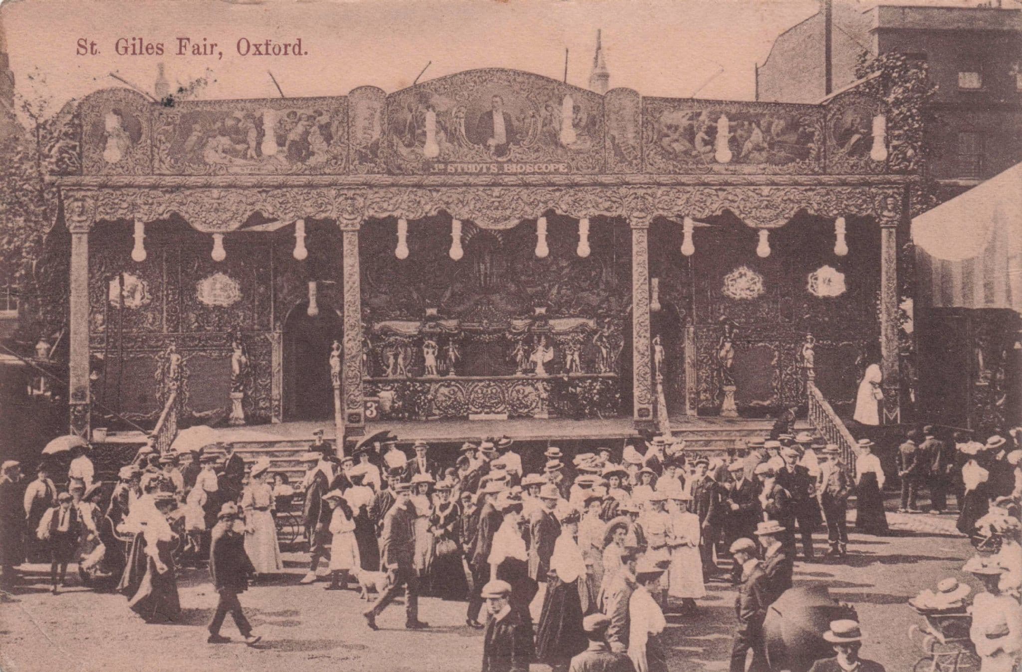 Gaviola Organ at St Giles Fair Oxford Rare Antique Postcard