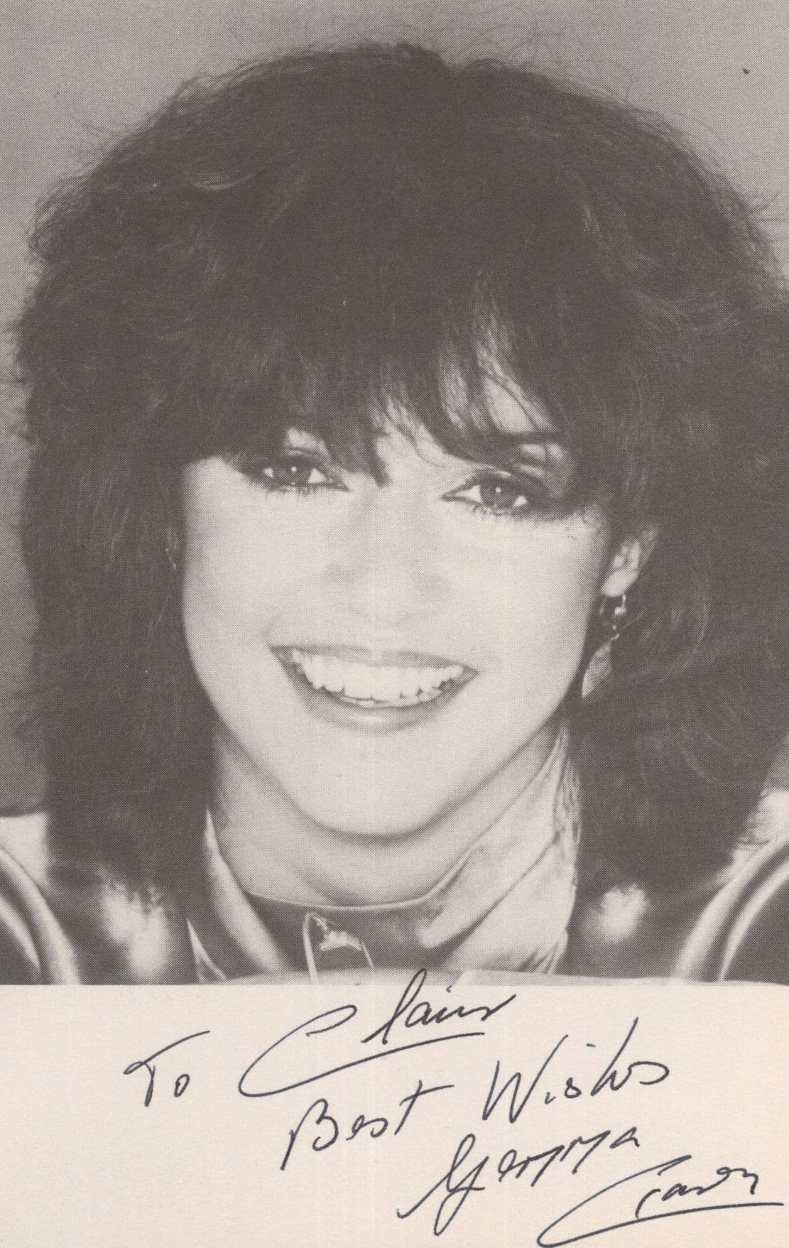 Gemma Craven Irish Actress Mint Hand Signed Photo