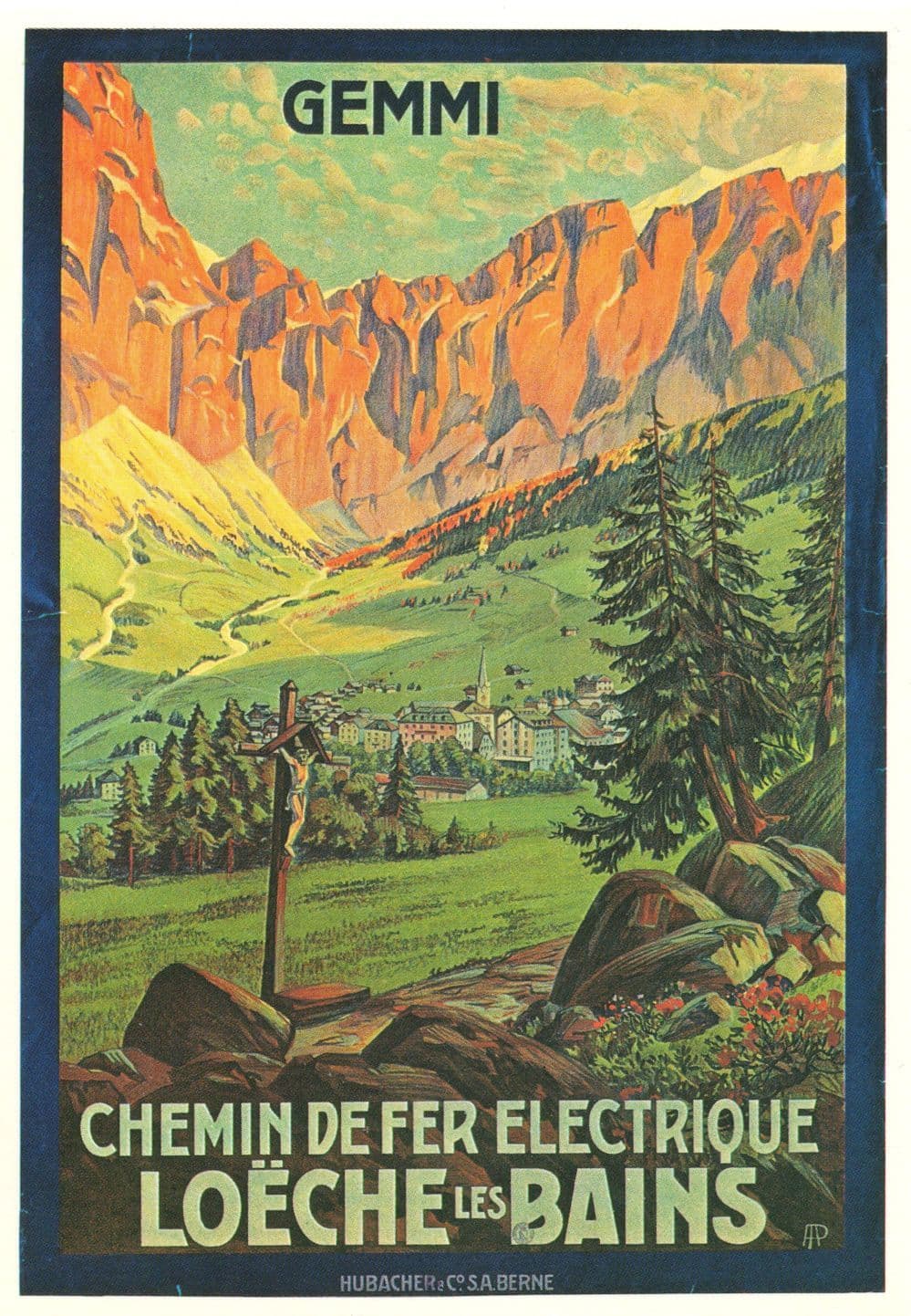 Gemmi Chemin Der Fer Electrique Loeche Les Bains Switzerland Postcard