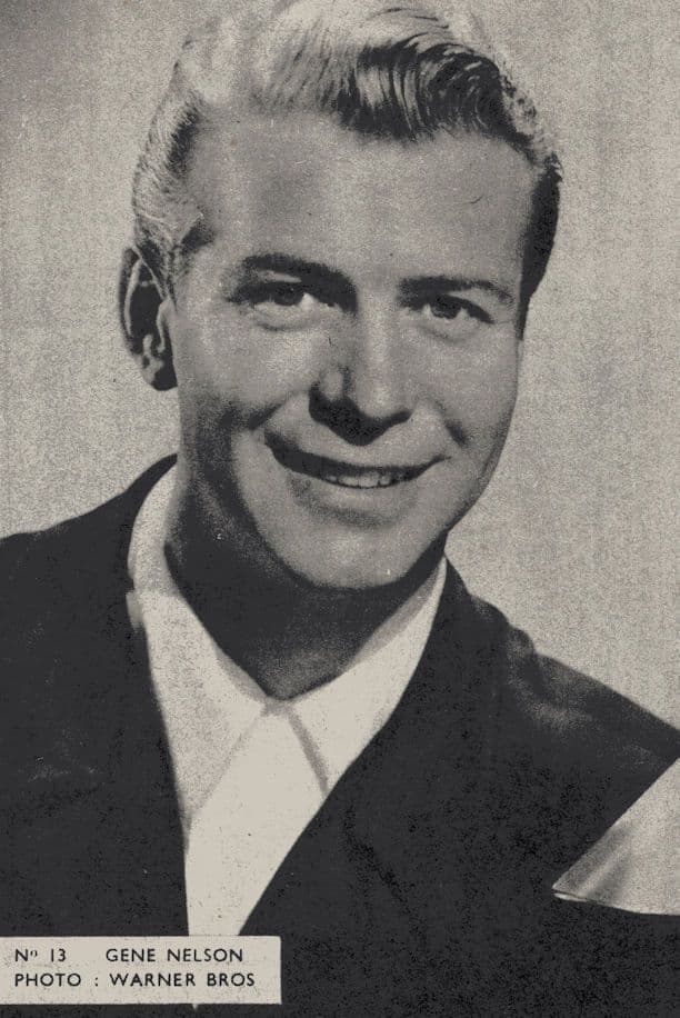 Gene Nelson Belgium 1950s Postcard Size Film Actor Card