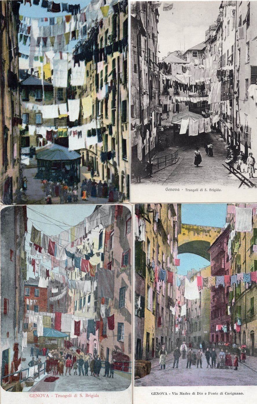 Genova Via Madre Di Dio E Ponte Di Carignano 4x Italy Postcard s
