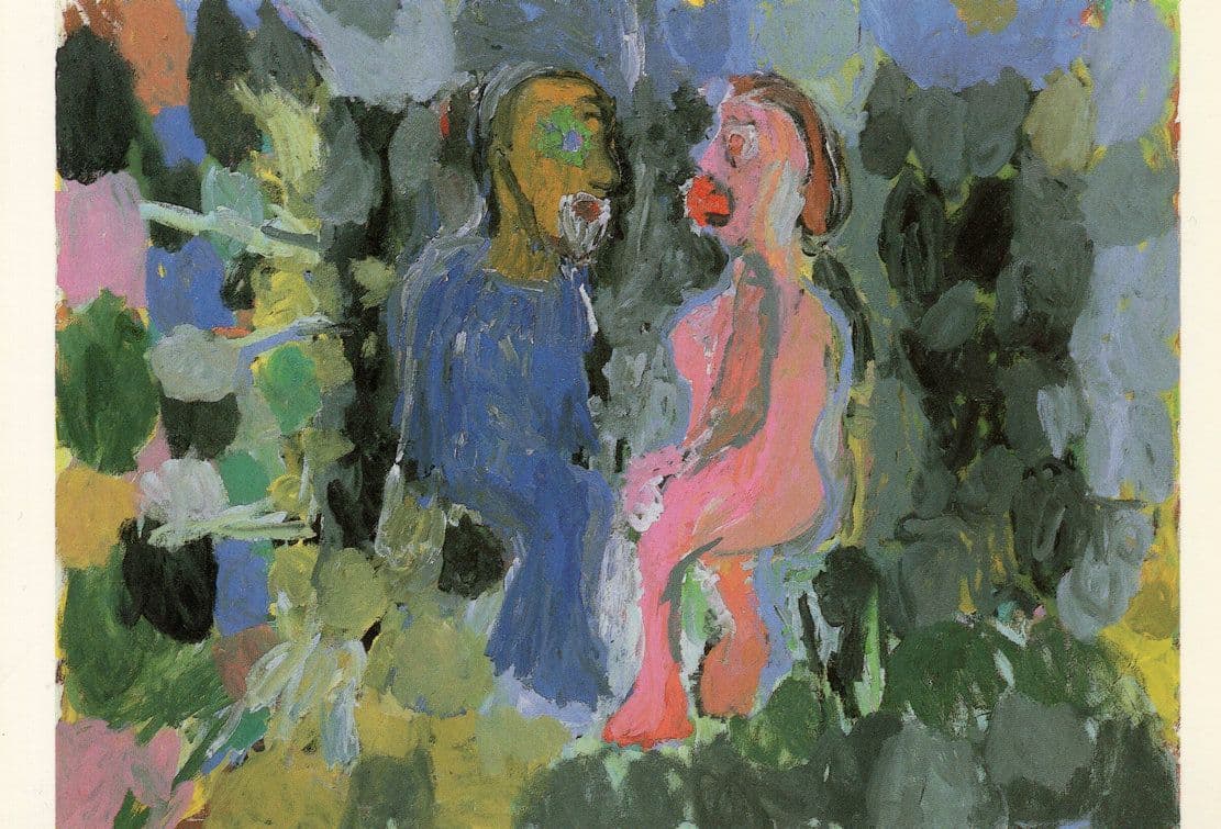 Georg Baselitz Das Liebespaar German Painting Postcard